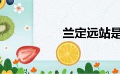 兰定远站是哪个省的？