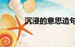 沉浸的意思造句（沉浸的意思）