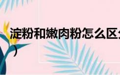 淀粉和嫩肉粉怎么区分（淀粉和嫩肉粉一样吗）