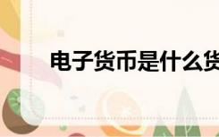 电子货币是什么货币（电子货币是）