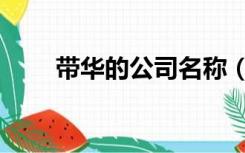 带华的公司名称（带华的公司名字）