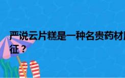 严说云片糕是一种名贵药材用意何在？颜有什么样的性格特征？