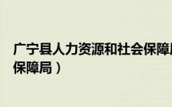 广宁县人力资源和社会保障局官网（广宁县人力资源和社会保障局）