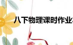 八下物理课时作业本答案苏科版2021
