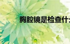 胸腔镜是检查什么项目（胸腔镜）
