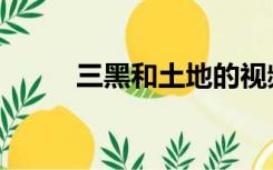 三黑和土地的视频（三黑和土地）