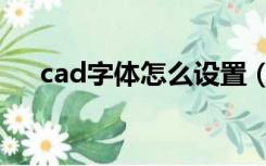 cad字体怎么设置（cad字体怎么导入）