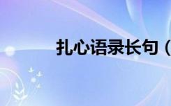 扎心语录长句（扎心语录长句）