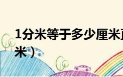 1分米等于多少厘米直尺（1分米等于多少厘米）