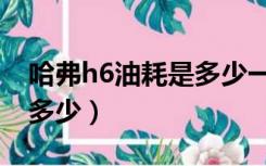 哈弗h6油耗是多少一公里（哈弗h6油耗实际多少）
