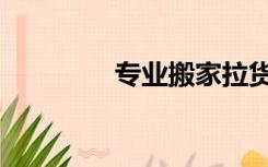 专业搬家拉货（专业搬家）