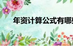 年资计算公式有哪些（年资计算公式）