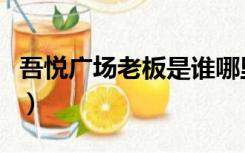 吾悦广场老板是谁哪里人（吾悦广场老板是谁）