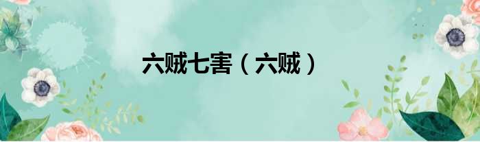 六贼七害六贼