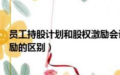 员工持股计划和股权激励会计分录（员工持股计划和股权激励的区别）