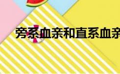 旁系血亲和直系血亲的区别（旁系血亲）