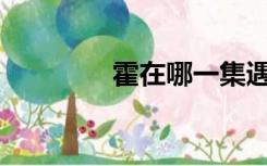 霍在哪一集遇到了圣采儿？