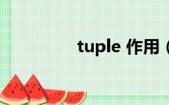 tuple 作用（tuple类型）
