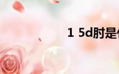 1 5d肘是什么意思？