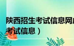陕西招生考试信息网成绩查询入口（陕西招生考试信息）