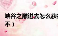 峡谷之巅进去怎么获得英雄（峡谷之巅进去玩不）