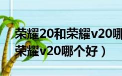 荣耀20和荣耀v20哪个屏幕更好（荣耀20和荣耀v20哪个好）