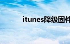itunes降级固件（itunes降级）