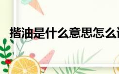 揩油是什么意思怎么读（揩油是什么意思）