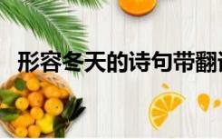 形容冬天的诗句带翻译（形容冬天的诗句）