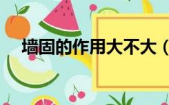 墙固的作用大不大（墙固的作用大不大）