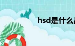 hsd是什么品牌（hsd）