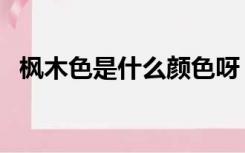 枫木色是什么颜色呀（枫木色是什么颜色）