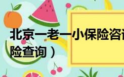 北京一老一小保险咨询电话（北京一老一小保险查询）