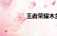 王者荣耀木兰被子高潮图