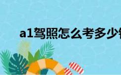 a1驾照怎么考多少钱（a1驾照怎么考）
