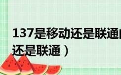 137是移动还是联通的手机号码（137是移动还是联通）