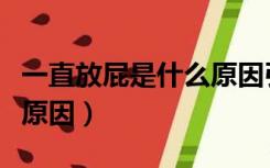 一直放屁是什么原因引起的（一直放屁是什么原因）