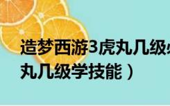 造梦西游3虎丸几级必出技能（造梦西游3虎丸几级学技能）