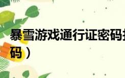 暴雪游戏通行证密码找回（暴雪游戏通行证密码）