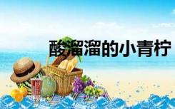 酸溜溜的小青柠（酸溜溜的什么）