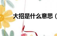 大招是什么意思（大招是什么意思）