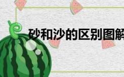 砂和沙的区别图解（砂和沙的区别）