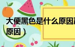 大便黑色是什么原因严重吗（大便黑色是什么原因）
