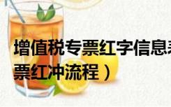 增值税专票红字信息表可以撤销吗（增值税专票红冲流程）