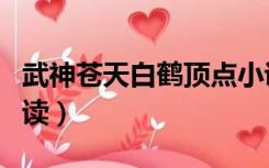 武神苍天白鹤顶点小说（武神苍天白鹤免费阅读）