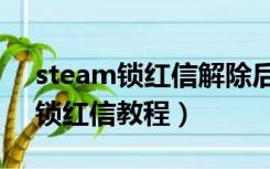 steam锁红信解除后怎么还是显示（steam锁红信教程）