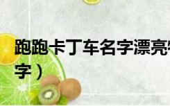 跑跑卡丁车名字漂亮特殊符号（跑跑卡丁车名字）