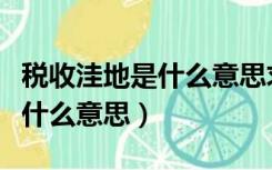 税收洼地是什么意思求通俗易懂（税收洼地是什么意思）