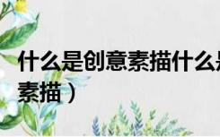 什么是创意素描什么是设计素描（什么是创意素描）