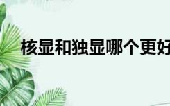 核显和独显哪个更好哪个更适合玩游戏？